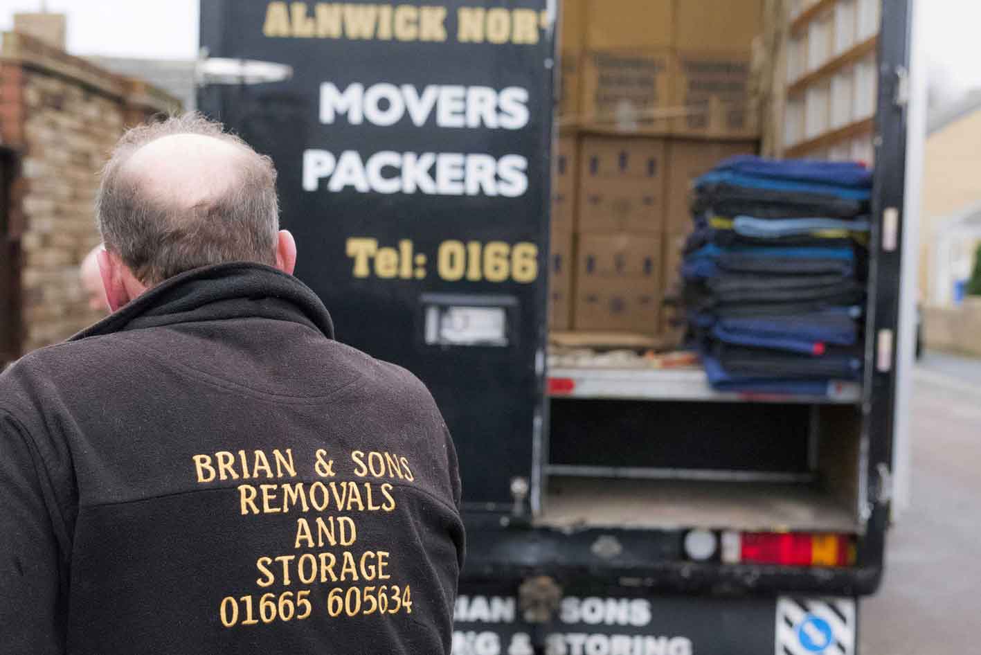 Loading the Truck at Brian and Sons Removals