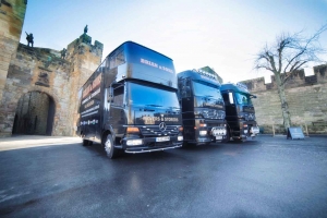 Brian and Sons Removals Outside Alnwick Castle
